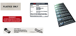 PRESSURE SENSITIVE<br>Labels & Decals
