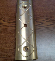 Finished metal parts, cylinders, fabricated at SC Industries in Houston.