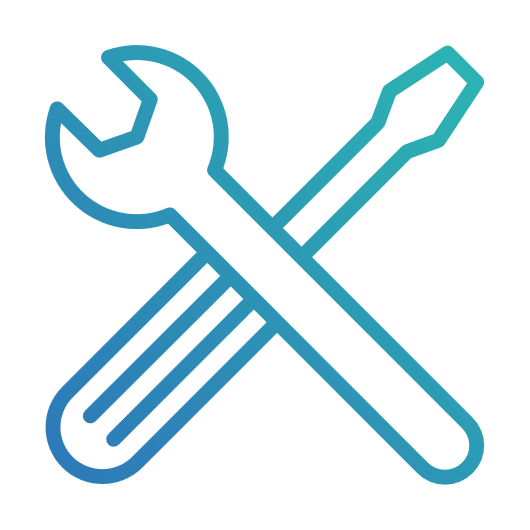 Icon of a spanner and a screwdriver